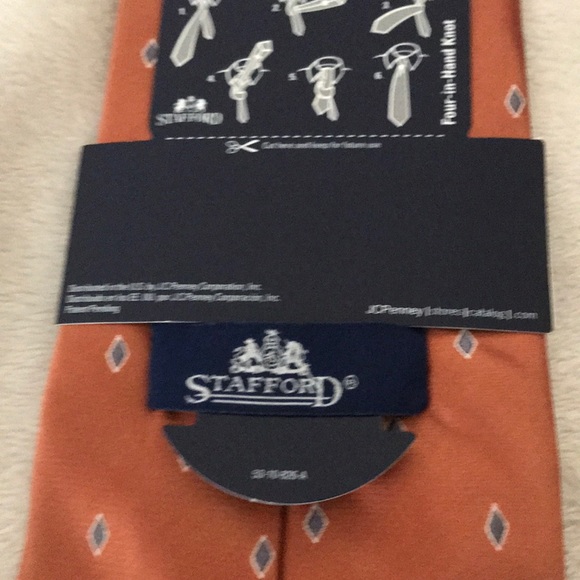 Stanford men’s tie 100 percent silk - Picture 3 of 4